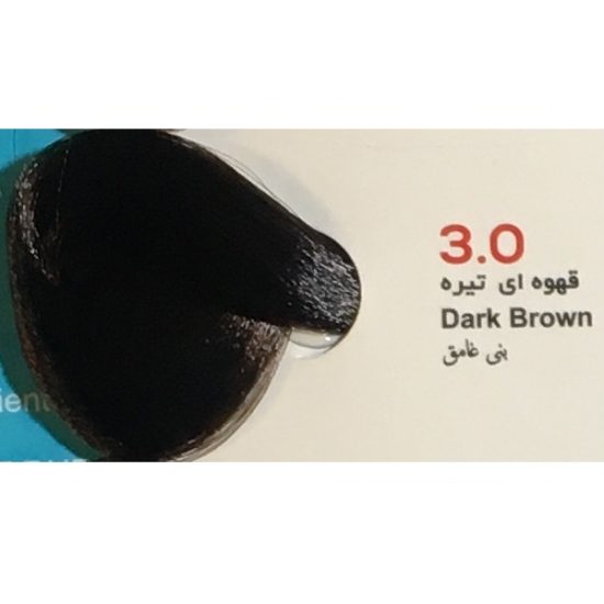 رنگ مو ویانا (Viana) قهوه ای تیره (شماره 3/0 طبیعی) حجم 100 میل