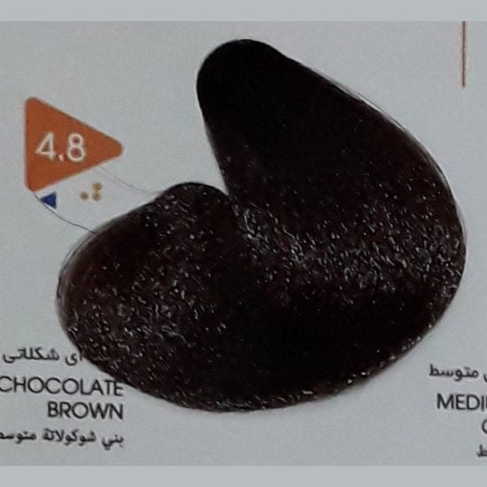 رنگ مو ویتامول (Vitamol) بلوند شکلاتی متوسط (شماره 4/8 شکلاتی) حجم 120 میل