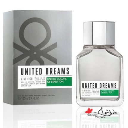 عطر مردانه بنتون (Benetton) مدل یونایتد دریمز من ایم های (United Dreams Men Aim High) حجم 100 میل